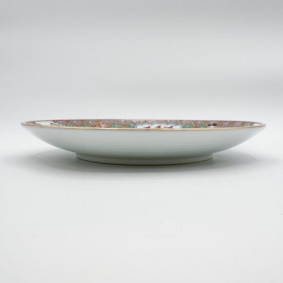 Japanese Imari Tachikichi Plate – Nanban Ship & Traders Motif Vintage - Picture 11 of 12